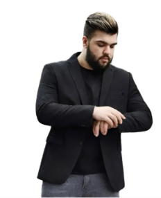 RS Classic Black Casual Blazer