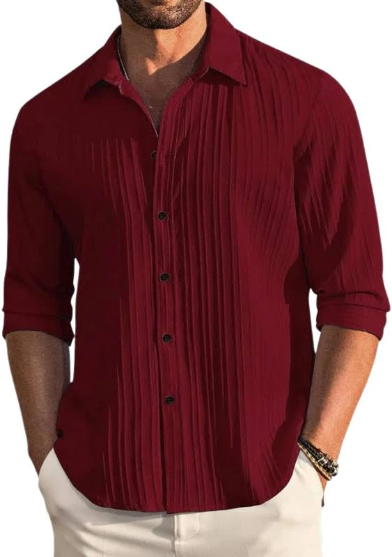 RS Men’s Textured Full-Sleeve Casual Shirt