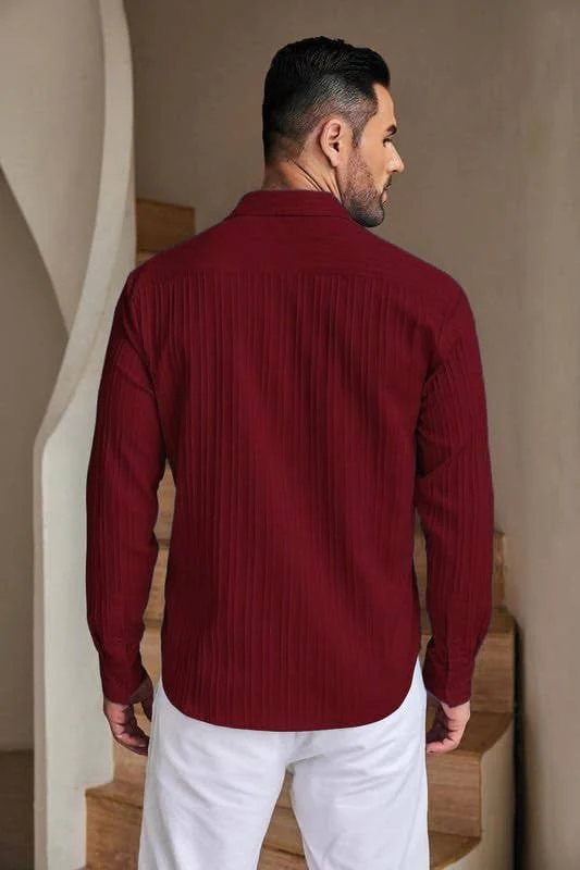 RS Men’s Textured Full-Sleeve Casual Shirt - Image 2