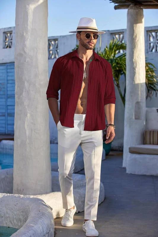 RS Men’s Textured Full-Sleeve Casual Shirt - Image 3