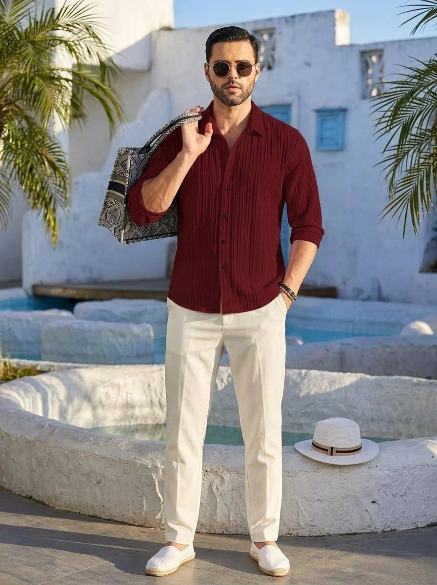 RS Men’s Textured Full-Sleeve Casual Shirt - Image 4