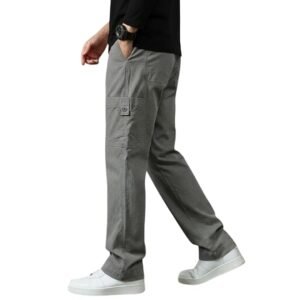 Cargo for Men | Cotton Cargo Pant | Lower for man | Elastic Drawstring Waist Straight Fit Bottoms |